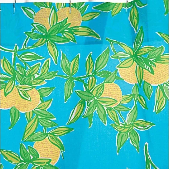 Lilly Pulitzer® Juice Stand Shower Curtain, EUC - Picture 2 of 5